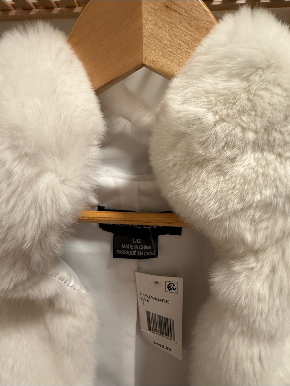 Women’s Adrienne Landau real fur bolero. Size L (size 6-10). Luxurious NWT. - Picture 7 of 9